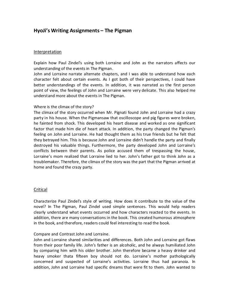 Essay looks like